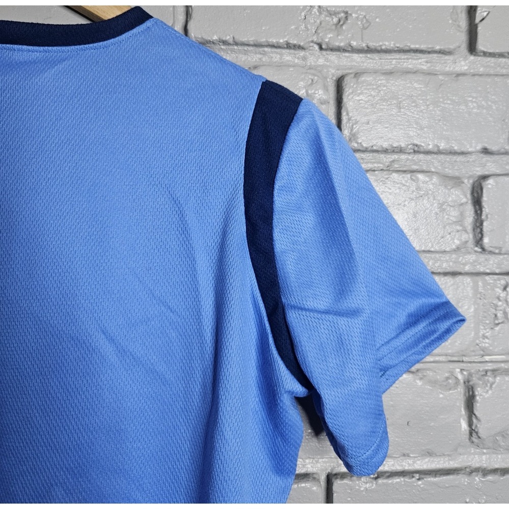 Vintage Pearl Izumi Women's Active Shirt Size L Blue Contrast Trim - Picture 7 of 7